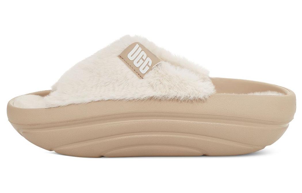 Women's Ugg flip-flops, milky