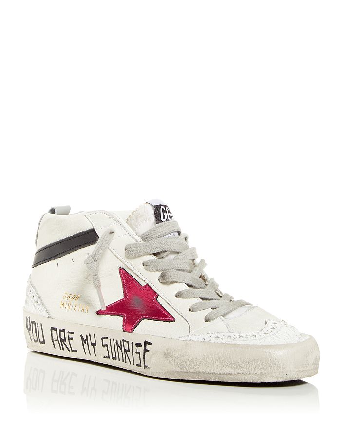 حذاء رياضي نسائي Mid Star Mid Top Golden Goose