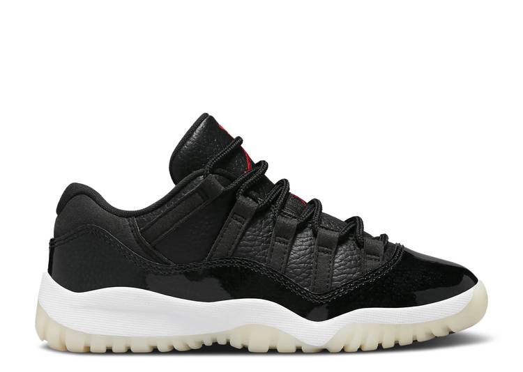 حذاء رياضي AIR JORDAN 11 RETRO LOW PS '72-10'، أسود