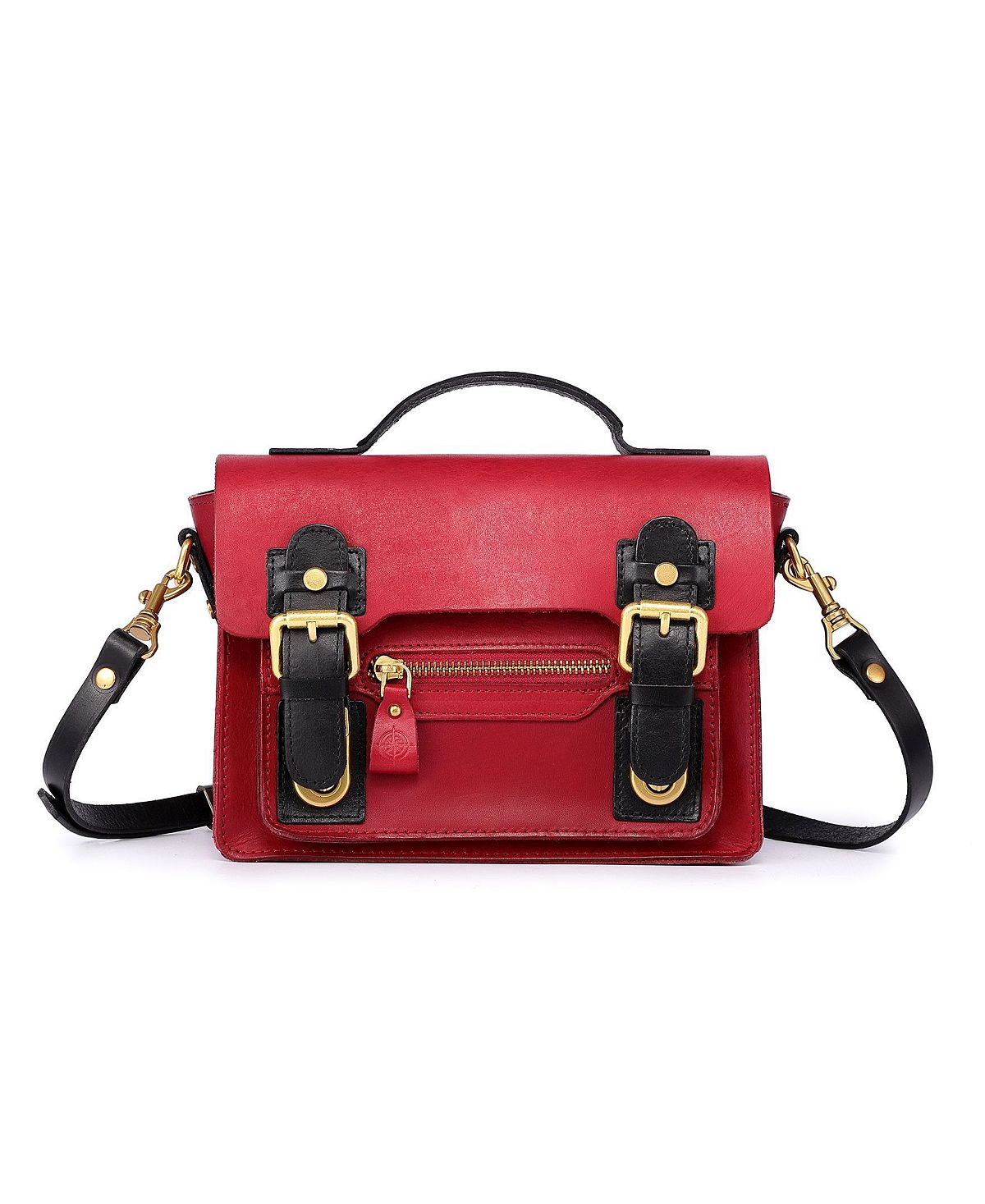 Women's mini bag Aster made of genuine leather OLD TREND, red