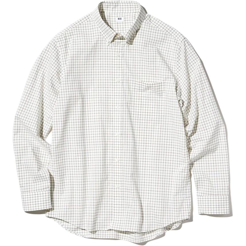 Uniqlo Men's Milky White Shirt, Ivory