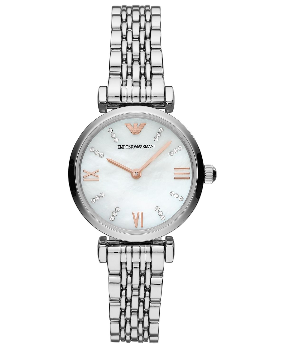 Emporio Armani Women's Stainless Steel Bracelet Watch 32mm, Silver