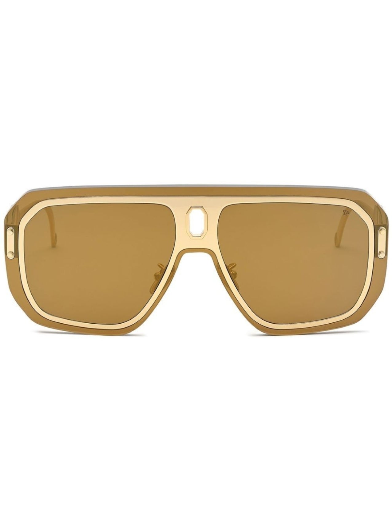 Philipp Plein Sunglasses Mask, Gold