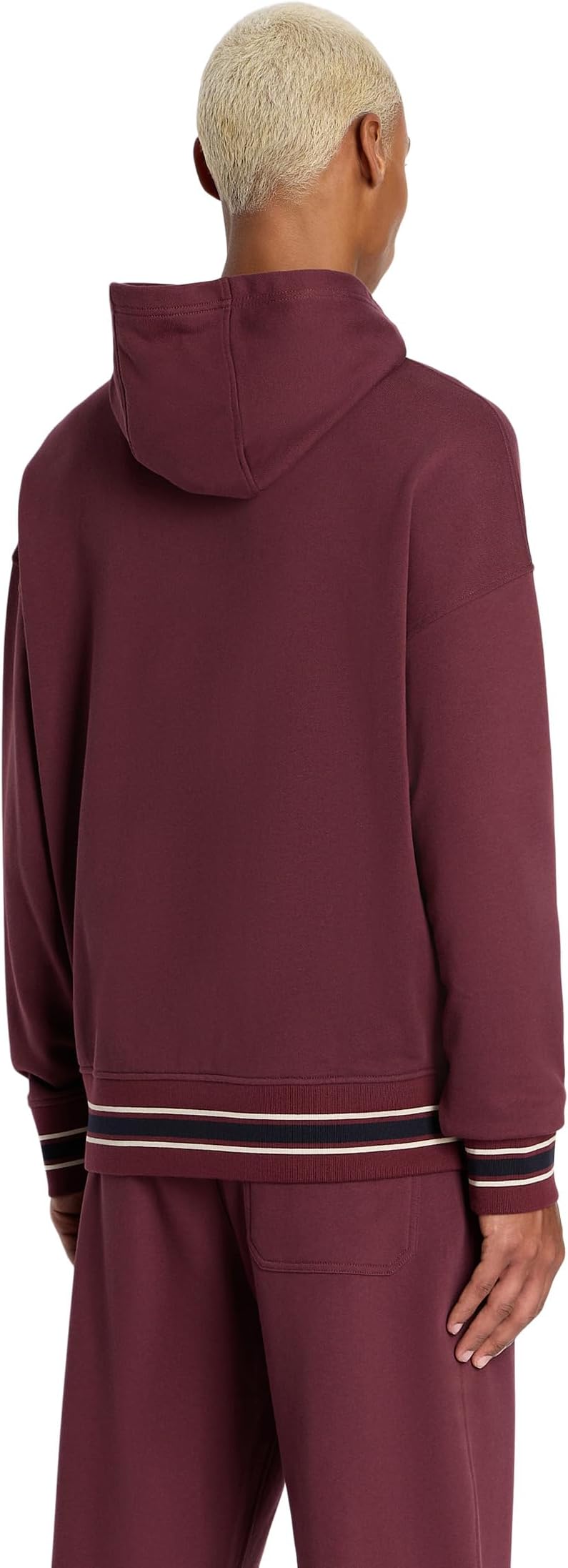 سويت شيرت Armani Exchange Collegiate Fleece باللون Vineyard Wine