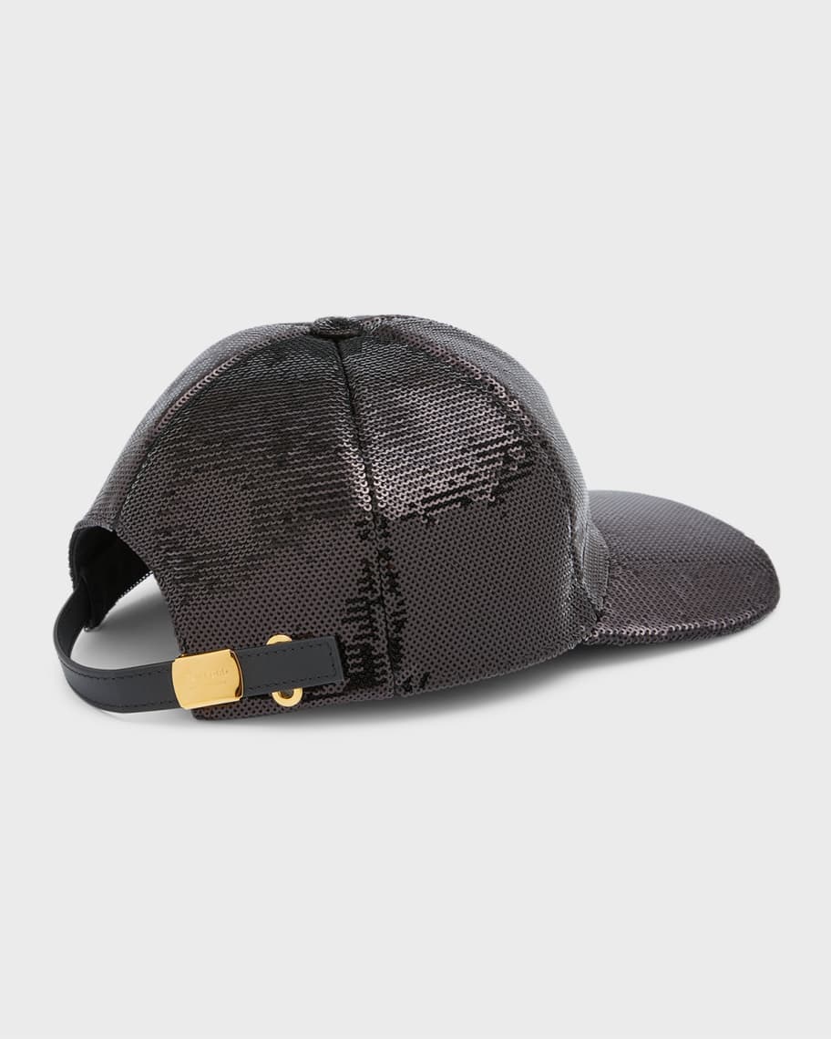 Sequined baseball cap with TOM FORD monogram