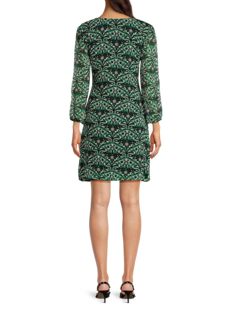 Ba&Sh ruched mini dress, Vert