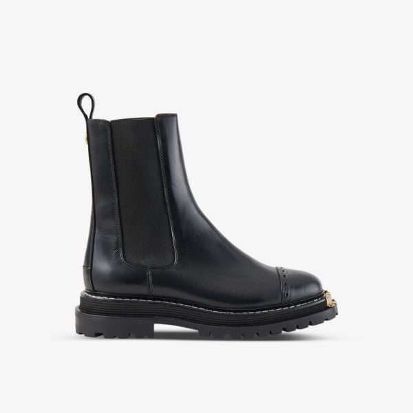 Liam Sandro leather Chelsea boots, black