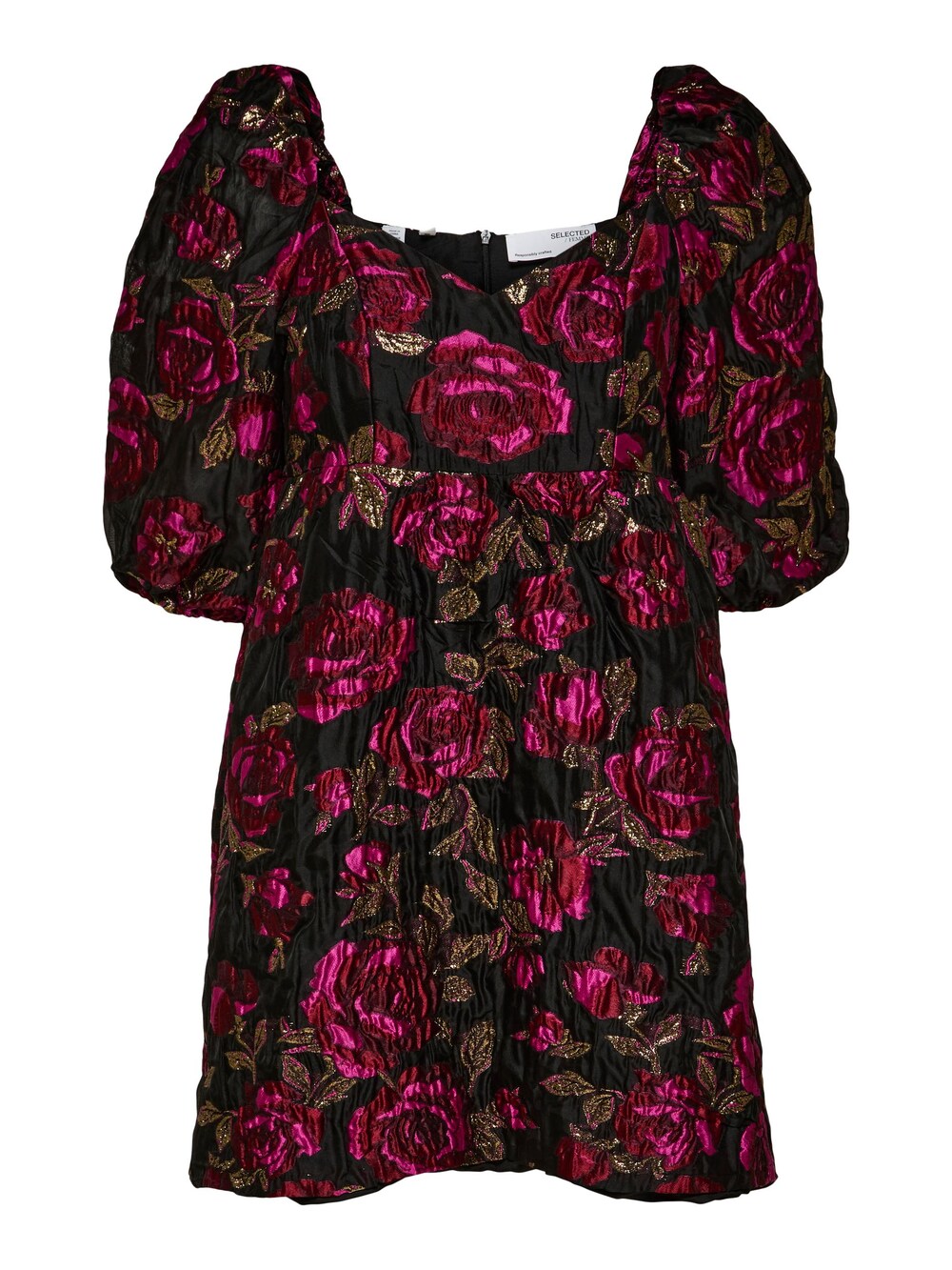 Selected VANKA cocktail dress, dark pink/black