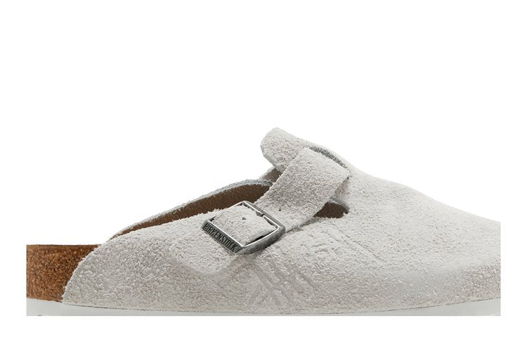 حذاء رياضي Birkenstock Stussy x Boston Shaggy 'Bone' باللون الرمادي