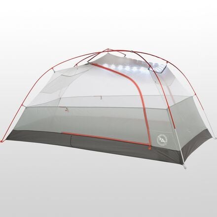 خيمة Copper Spur HV UL2 MtnGLO: لشخصين، 3 مواسم Big Agnes، فضي/رمادي