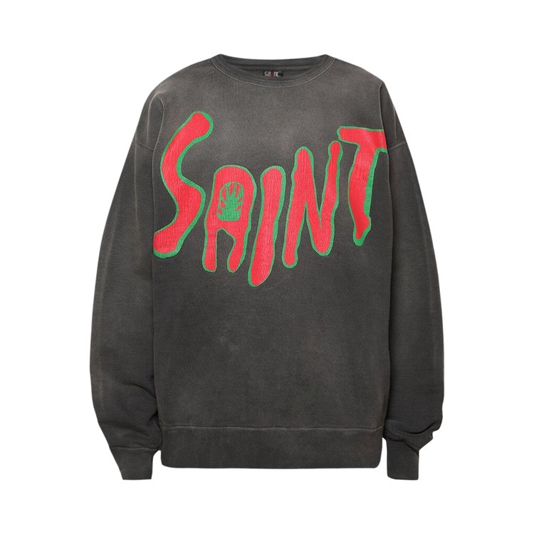 سويت شيرت Saint Michael MX6 Crewneck 'Black'، أسود