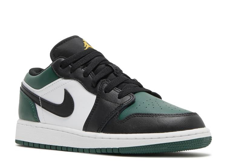 حذاء رياضي AIR JORDAN 1 LOW GS 'GREEN TOE'، باللون الأخضر