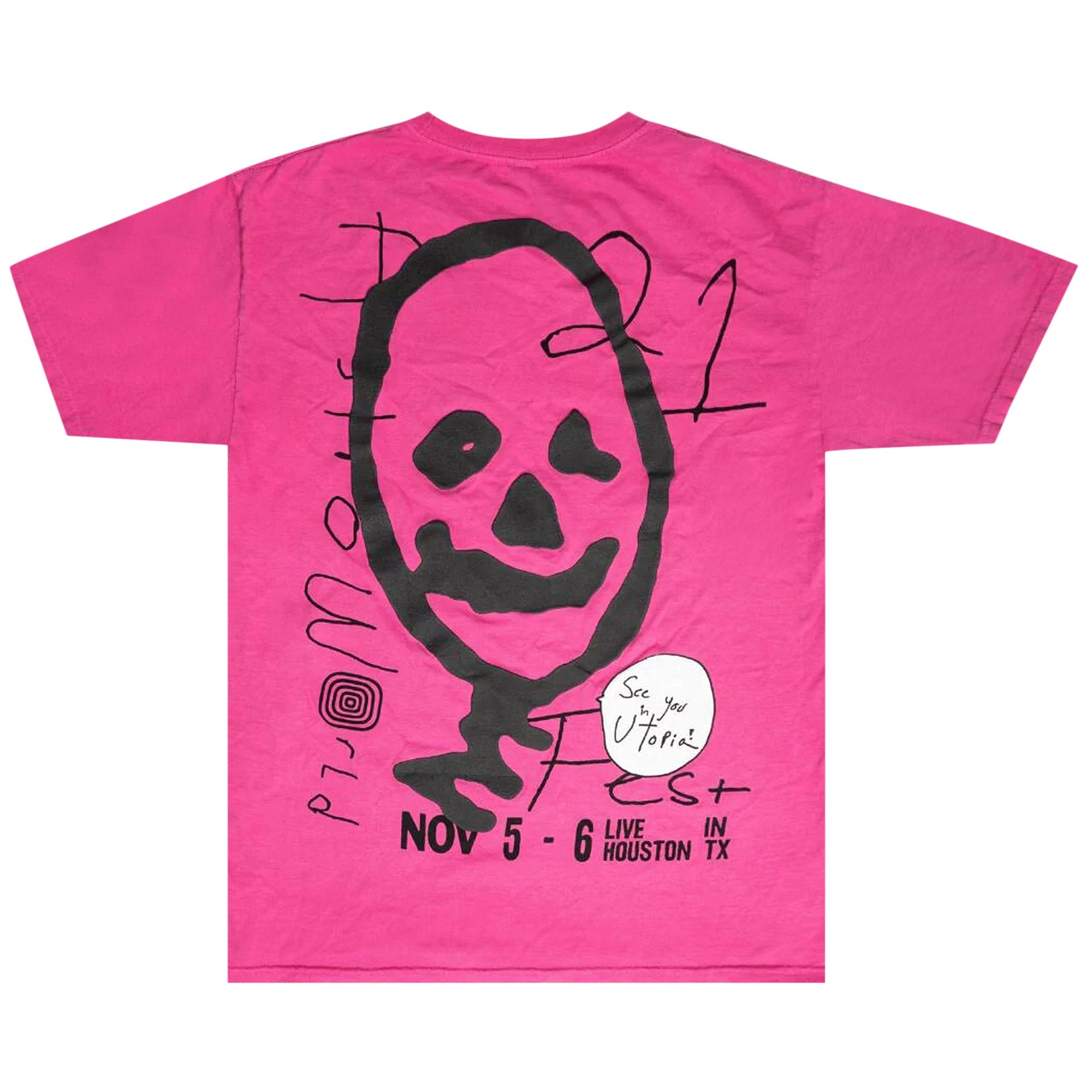 Travis Scott Cactus Jack T-Shirt, Pink