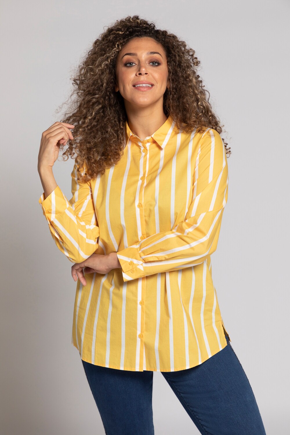 Ulla Popken blouse, mustard