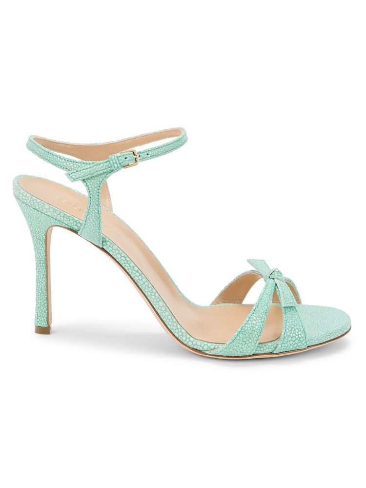 Stingray Sergio Rossi leather stiletto sandals, blue