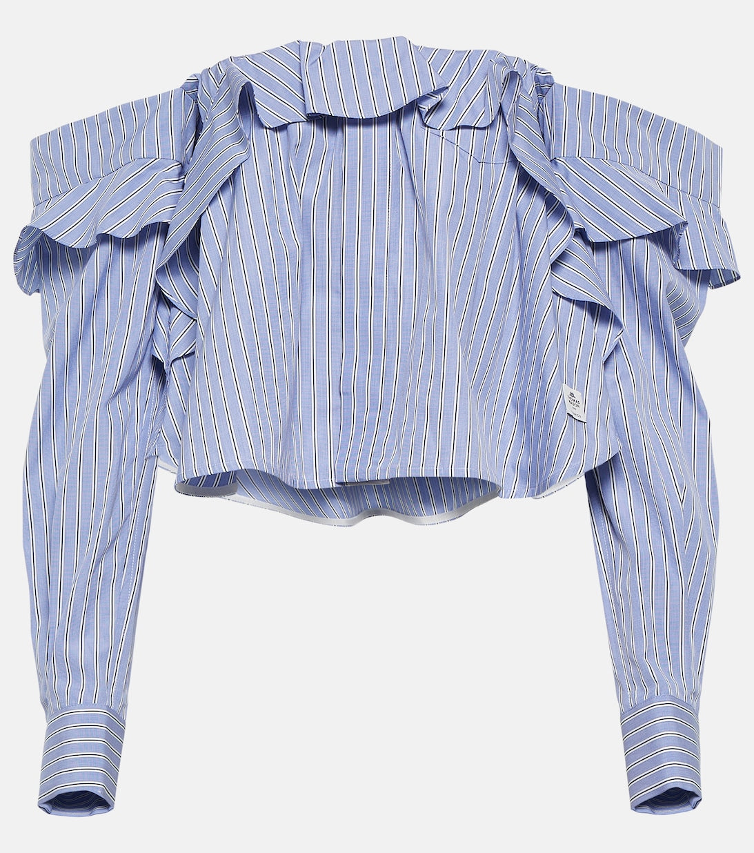 Striped Thomas Mason SACAI collaboration shirt, blue