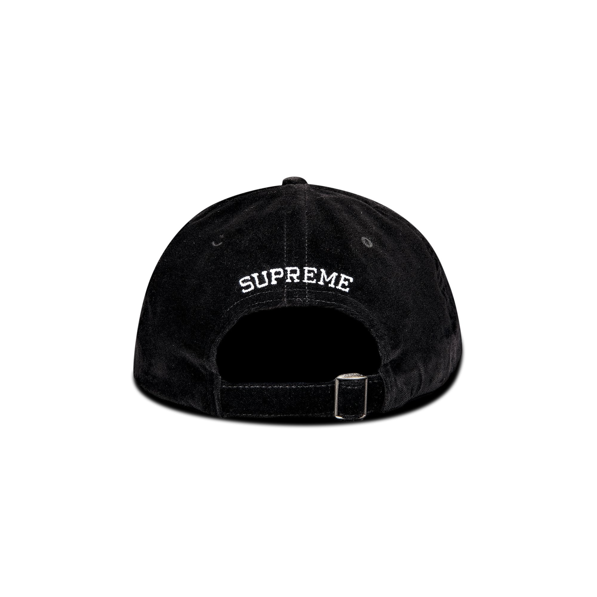 Supreme Velvet 2 Tone 6 Panel Black