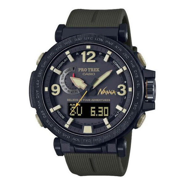 Casio Pro Trek NANGA Quartz Analog Watch 'Black Olive Green', green