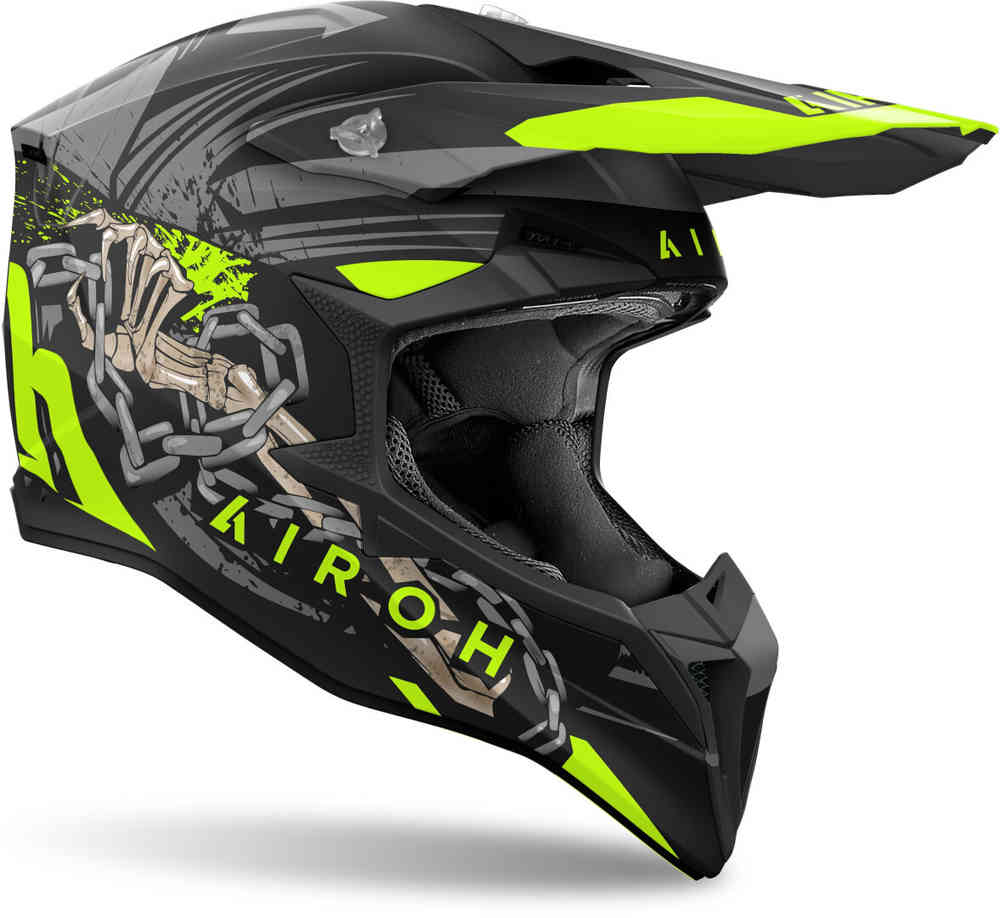 Wraaap Darkness Airoh Motocross Helmet