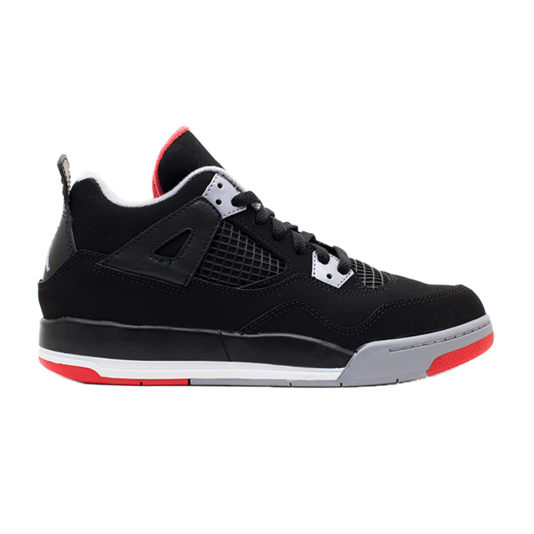 حذاء Air Jordan 4 Retro PS 'Bred' 2012 باللون الأسود