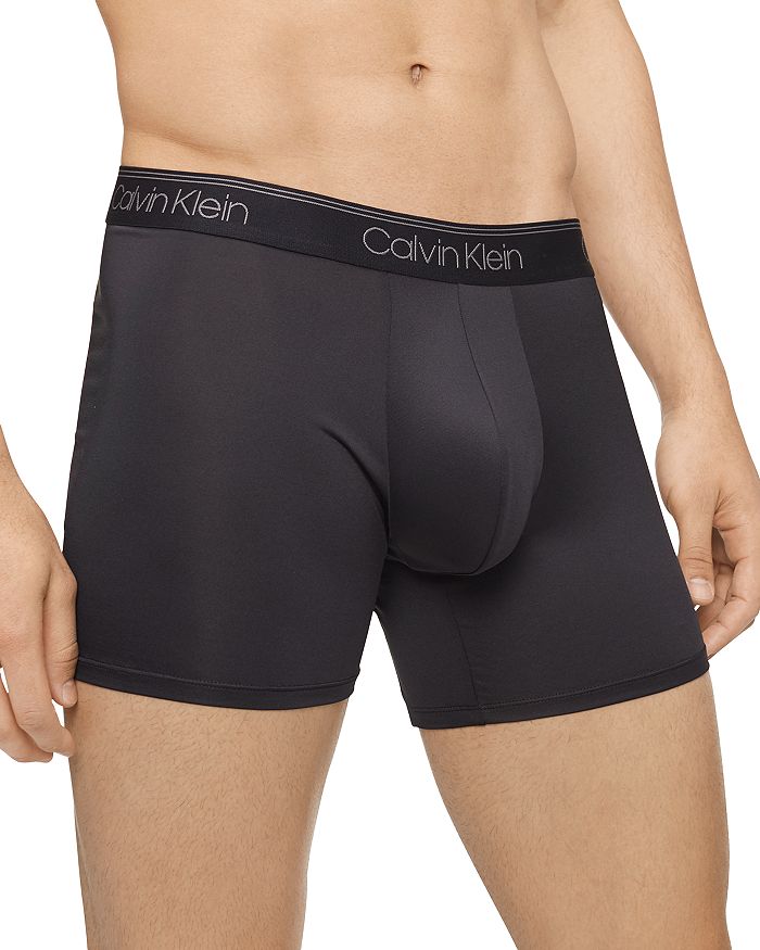 Stretch, Moisture-wicking Microfiber Boxer Briefs, Pack of 3. Calvin Klein