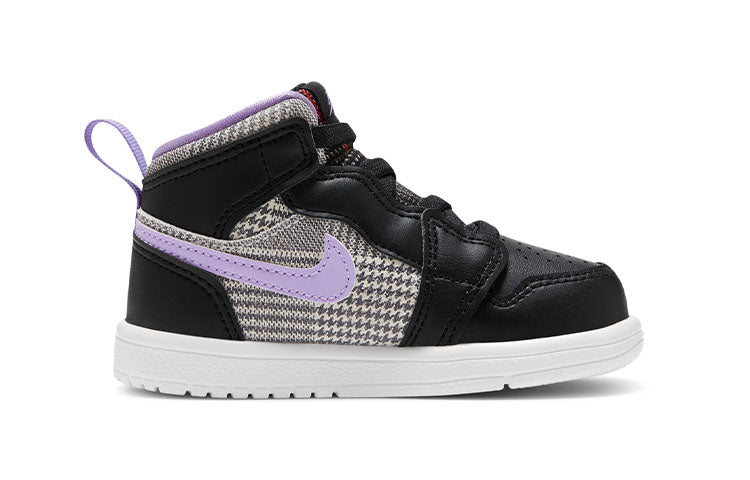 Jordan 1 Mid Houndstooth TD Sandals