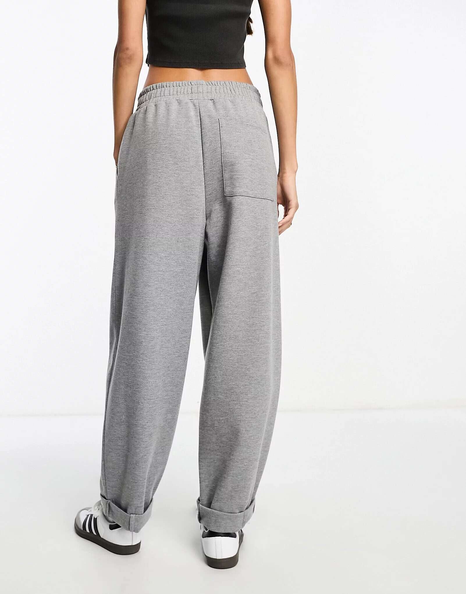 ASOS Roll Back Joggers in Charcoal