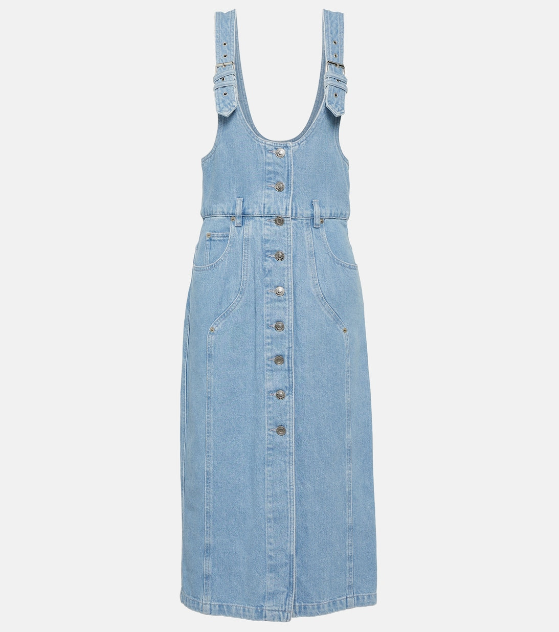 Philippine denim mini dress MARANT ETOILE, blue