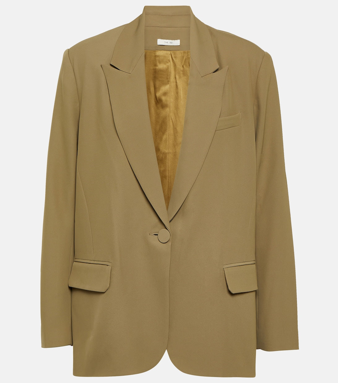 THE SEI single breasted blazer, brown