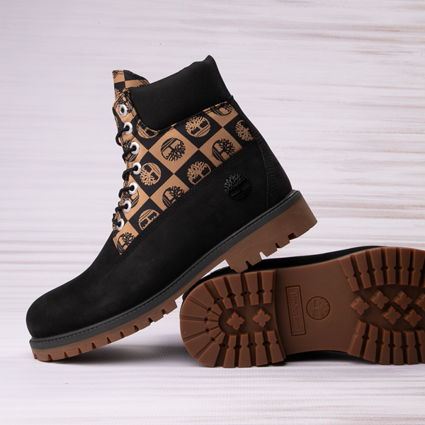 حذاء Timberland Classic Patchwork للرجال مقاس 6 بوصات، أسود