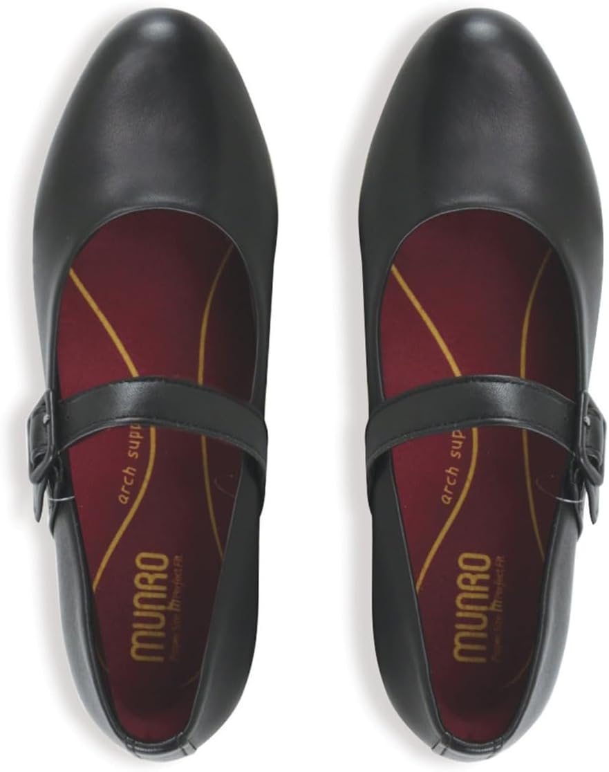 Mj Munro ballet flats, black leather