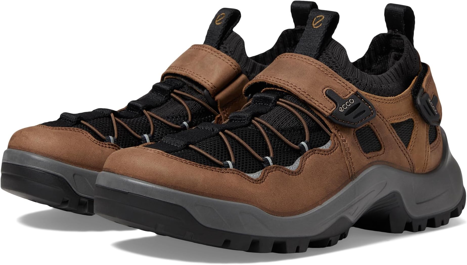 حزام Offroad Explorer من ECCO Sport، بني كاكاو/أسود/جملي