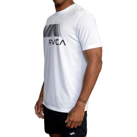 تي شيرت VA RVCA Blur للرجال RVCA، أبيض