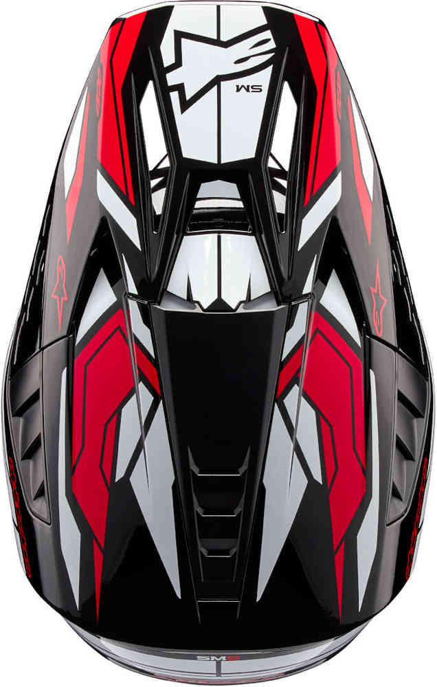 S-M5 Action 2 2024 Alpinestars Motocross Helmet Black/White/Red