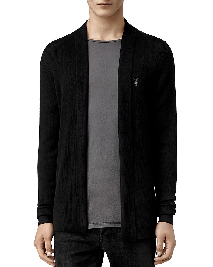 Mode merino wool sweater with open cardigan ALLSAINTS