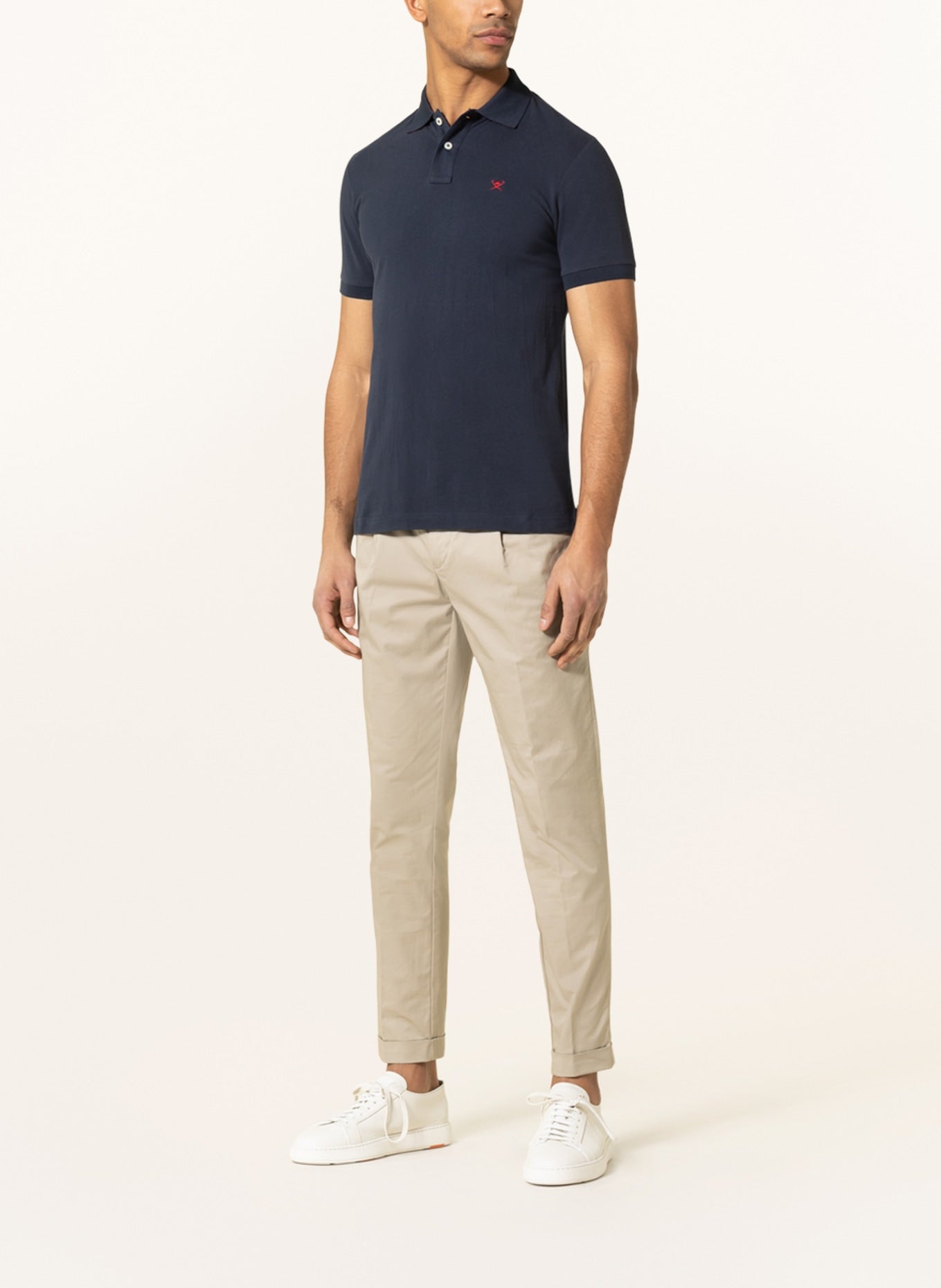 HACKETT LONDON Piqué Slim Fit polo shirt, navy blue