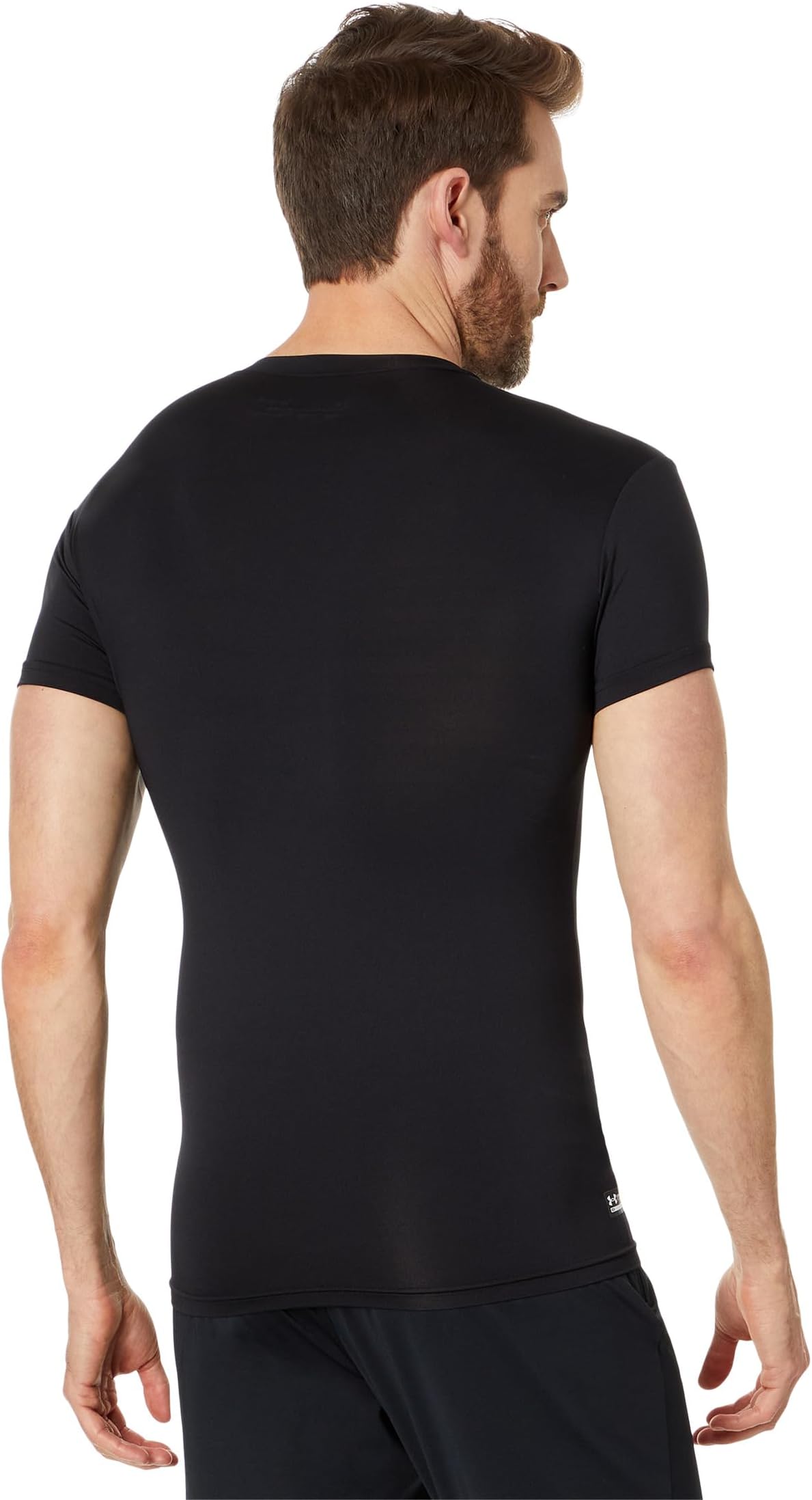 UA Tac Heat Gear Under Armor Compression T-Shirt, Black