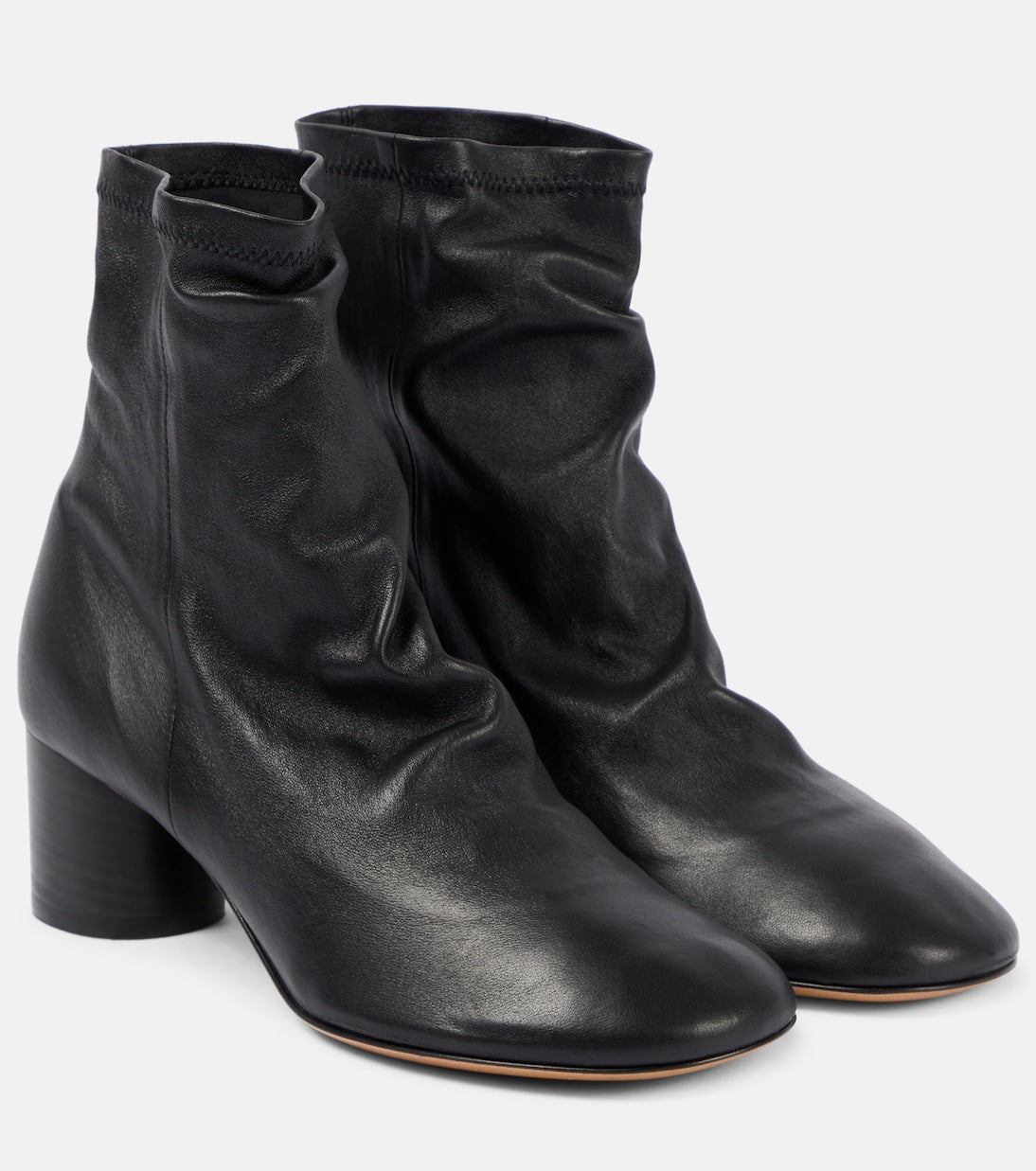 Laeden Isabel Marant leather ankle boots, black