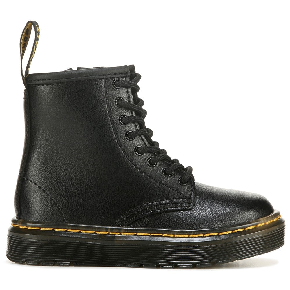 حذاء Zavala للأطفال برباط من Dr. Martens، باللون الأسود