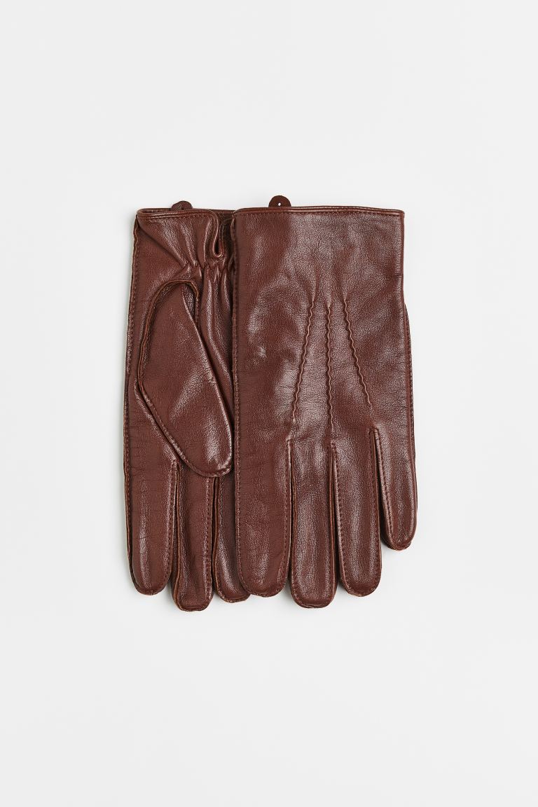 Leather gloves H&M