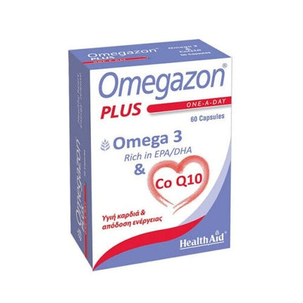 Health Aid Omegazon Plus Coq10 60 capsules, Healthaid