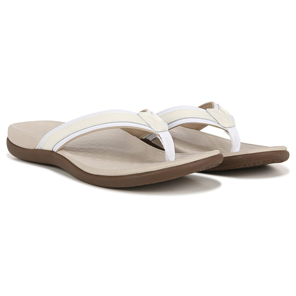 Women's flip-flop sandals Tide Vionic, white