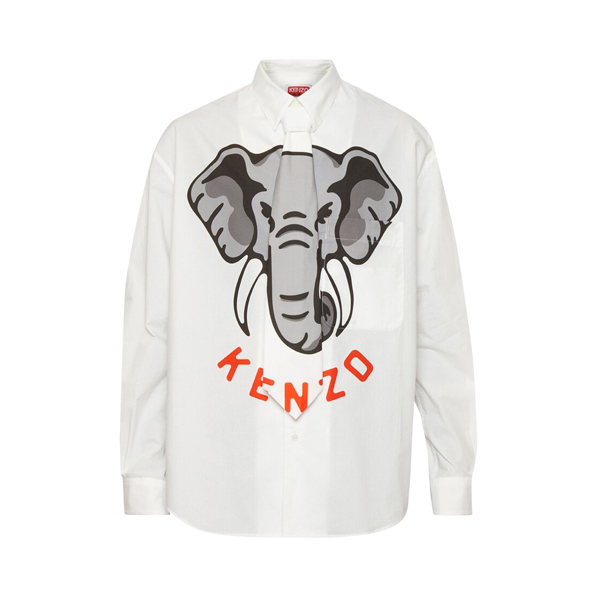 Casual shirt with tie Kenzo Off White