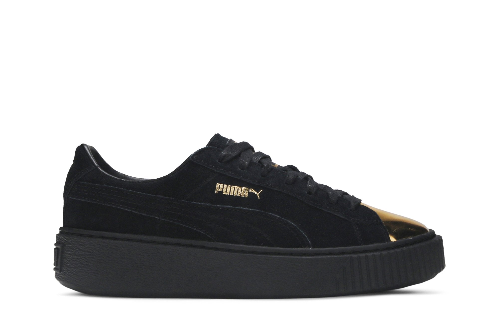 حذاء رياضي Wmns Suede Platform Puma باللون الأسود