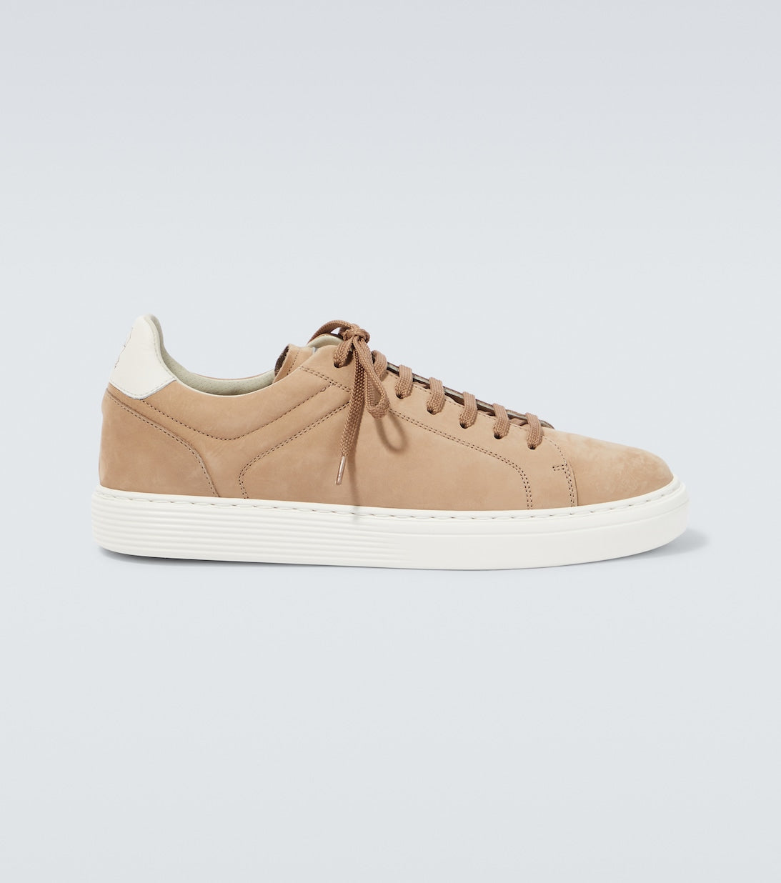 Brunello Cucinelli leather sneakers, beige