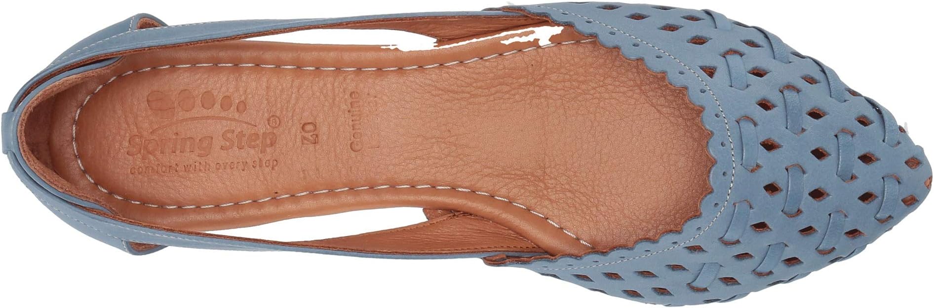 Delorse Spring Step Ballerinas, Denim Blue