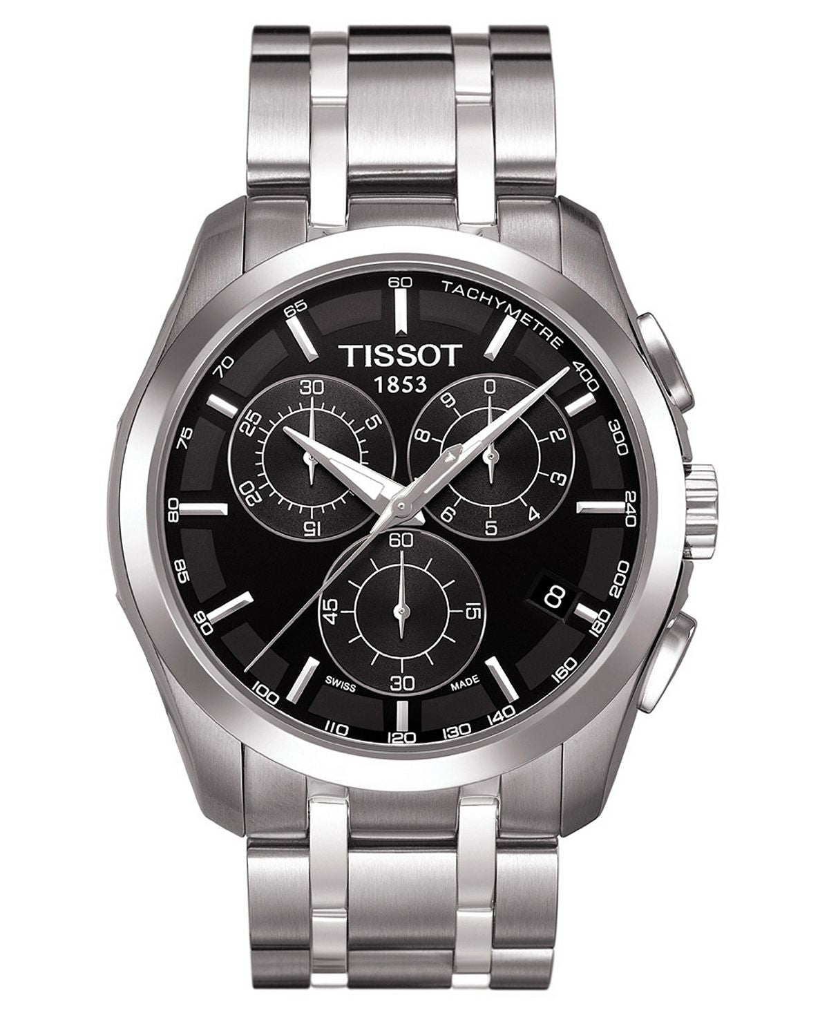 Tissot Men's Chronograph Watch with Stainless Steel Bracelet 41mm