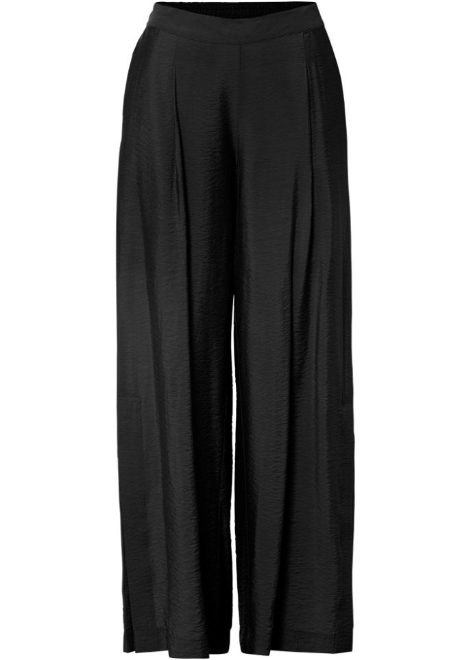 Bodyflirt wide leg trousers, black