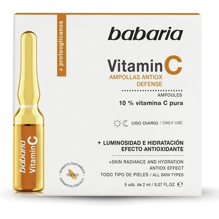 Antioxidant ampoules with vitamin C, 2 ml, 5 pcs. in packaging, Babaria