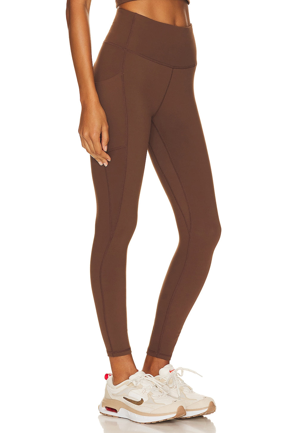 Varley Let's Go Pocket 2.0 Leggings, Chestnut